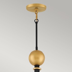 Lampa wisząca Nula Elstead Lighting 15xE14 40W Stal Biało-złote, fragment wieszaka
