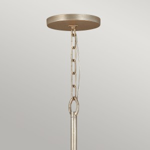 Lampa wisząca Reverie Elstead Lighting łańcuch stal nierdzewna, kryształ szampańskie złoto