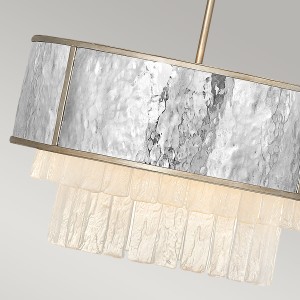 Lampa wisząca Reverie Elstead Lighting 4xE14 40W Stal nierdzewna Kryształ Szampańskie złoto.