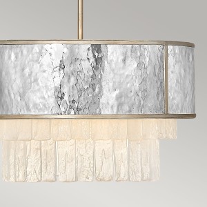 Lampa wisząca Reverie Elstead Lighting 4xE14 40W Stal nierdzewna Kryształ Szampańskie złoto.