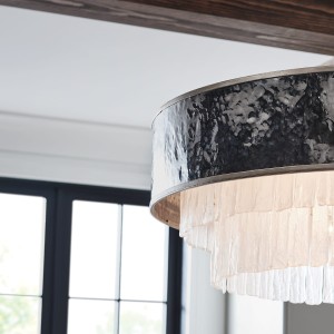 Lampa wisząca Reverie Elstead Lighting 8xE14 40W szampańskie złoto kryształ.
