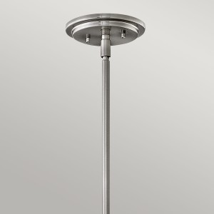 Lampa wisząca Somerset Elstead Lighting 1xE27 60W Stal, Szkło opalowe Szczotkowany nikiel.