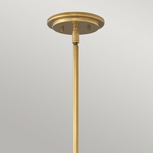 Lampa wisząca Somerset Elstead Lighting z oprawą mosiężną.