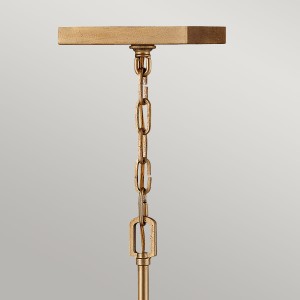 Lampa wisząca Stinson Elstead Lighting w kolorze przecieranego mosiądzu.