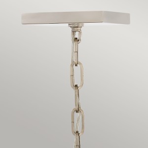 Lampa wisząca/żyrandol Stinson Elstead Lighting 4xE14 60W Stal, Kryształ Czarne/ Polerowany nikiel - łańcuch montażowy.