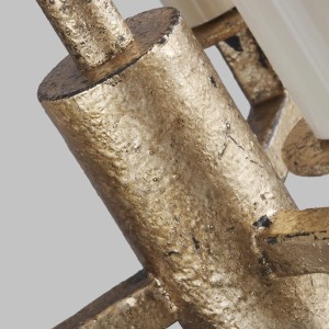 Lampa wisząca/żyrandol Thayer Elstead Lighting 3xE14 40W Stal Antyczne złoto detal.