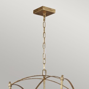 Lampa wisząca Thayer Elstead Lighting antyczne złoto 4xE14 40W.