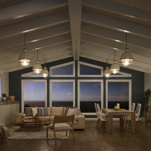 Lampa wisząca Tollis Elstead Lighting 1xE27 40W żebrowane szkło, stal, naturalny mosiądz