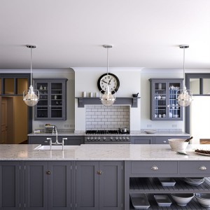 Lampa wisząca Triocent Elstead Lighting w kuchni