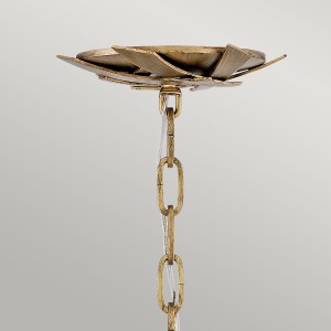 Lampa wisząca Vida Elstead Lighting 13xE14 40W Stal, Kryształ Oksydowane złoto, fragment łańcucha