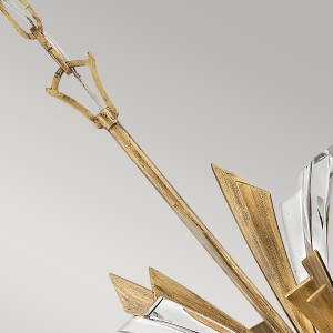 Lampa wisząca Vida Elstead Lighting 13xE14 40W Stal, Kryształ Oksydowane złoto - detal.