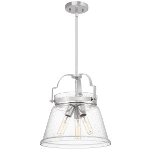 Lampa wisząca Wimberley Elstead Lighting 3xE27 60W Polerowany chrom Szkło z bąbelkami powietrza.