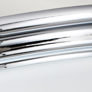 Lampa sufitowa plafon Brompton Elstead Lighting polerowany chrom detail.