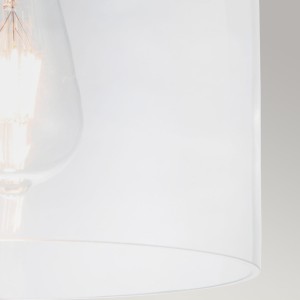 Lampa sufitowa plafon Hounslow Elstead Lighting szkło przezroczyste.
