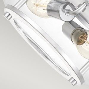 Lampa sufitowa plafon Trilogy Elstead Lighting 2xE27, polerowany chrom.