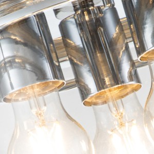 Lampa sufitowa plafon Whistling Elstead Lighting 3xE27 40 W polerowany chrom.