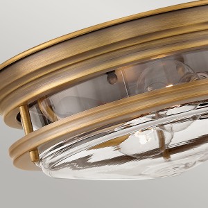 Lampa sufitowa plafon Hadrian Elstead Lighting 2xE27 40W stal szczotkowany brąz