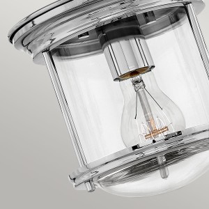 Lampa sufitowa plafon Hadrian Elstead Lighting 1xE27 60W Stal Szkło Chrom.