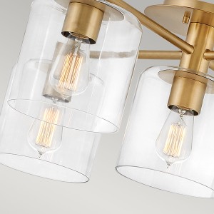 Lampa sufitowa Axel Elstead Lighting z żarówkami typu Edison.