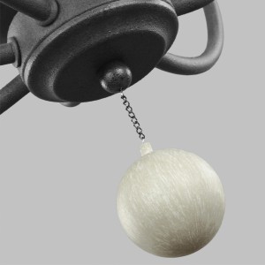 Lampa wisząca/żyrandol Nori Elstead Lighting z detalem łańcuszka