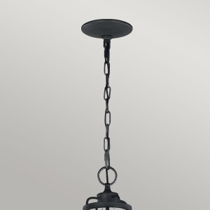 Lampa wisząca/żyrandol Nori Elstead Lighting 4xE14, 40 W, stal, drewno, stary cynk, szare, element łańcucha montażowego.