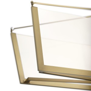Lampa wisząca Calters Elstead Lighting 1xWbudowany LED 50.8W Aluminium, Żelazo, Akryl Szampańskie złoto.