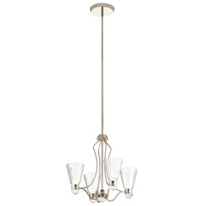 Lampa wisząca/żyrandol Kayva Elstead Lighting LED 24W nikiel.