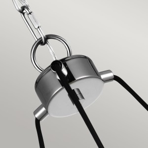 Lampa wisząca Loras Elstead Lighting z chromowanym wykończeniem.