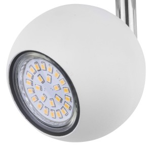 Lampa modułowa szynowa TRACER TK Lighting 1x10W GU10 Biały Metal, widok z przodu.