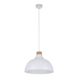 Lampa wisząca CAP TK Lighting 1xE27 Metal Biały.