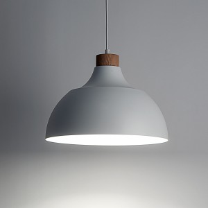 Lampa wisząca CAP TK Lighting 1xE27 Metal Biały w minimalistycznym stylu.