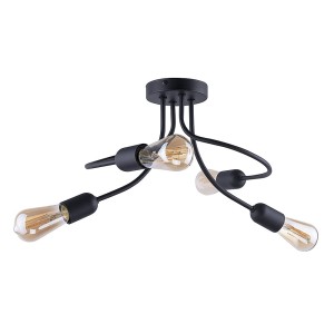 Lampa sufitowa Plafon FADO TK Lighting 4x60W E27 Czarny Metal.