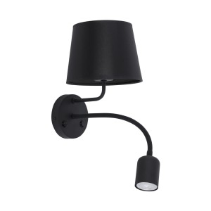 Lampa ścienna MAJA 2537 TK Lighting 2xE27 Drewno Czarny