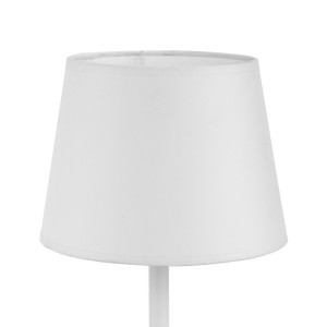 Lampa stojąca MAJA TK Lighting 1xE27 Metal Biały abażur.