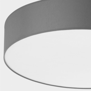 Lampa sufitowa Plafon RONDO TK Lighting 4x15W E27 Szary Metal - widok z boku.