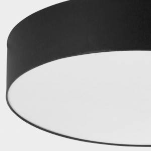 Lampa sufitowa Plafon RONDO TK Lighting 4x15W E27 Czarny Metal widok z dołu.
