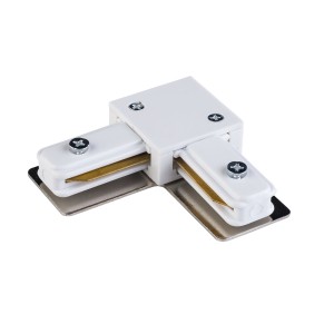 Lampa sufitowa TRACER TK Lighting 1x Plastik Biały z dwoma białymi wspornikami.