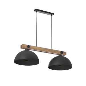 Lampa wisząca OSLO TK Lighting 2xE27 Metal Czarny.