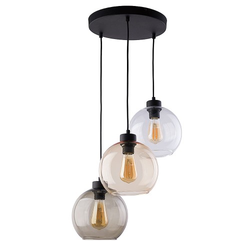 Lampa wisząca CUBUS 2831 TK Lighting 3xE27 Metal Czarny