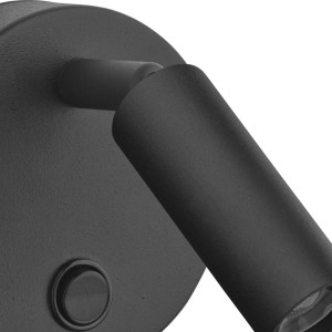 Lampa ścienna ENZO TK Lighting 1xLED metal czarny zbliżenie