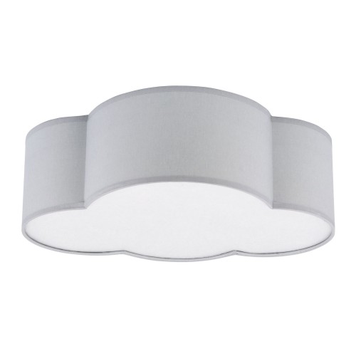 Lampa sufitowa Plafon CLOUD 3144 TK Lighting 2x60W E27 Szary Metal