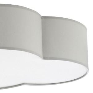 Lampa sufitowa Plafon CLOUD TK Lighting 4x15W E27 Szary Metal.