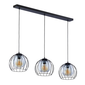 Lampa wisząca UNIVERSO TK Lighting 3xE27 Metal Czarny.