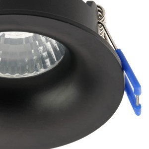 Lampa sufitowa Oprawa podtynkowa OCZKO TK Lighting 1x10W GU10 Czarny Metal z bliska.