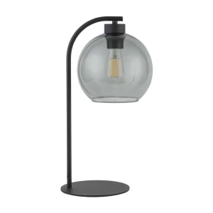 Lampa stojąca CUBUS TK Lighting 1xE27, czarny metal, szklany klosz