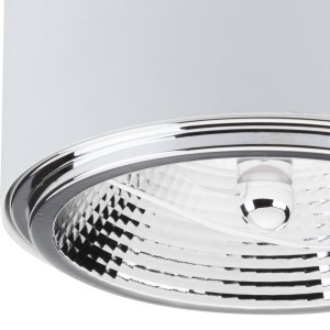 Lampa sufitowa MORIS TK Lighting biały metal GU10 z bliska.