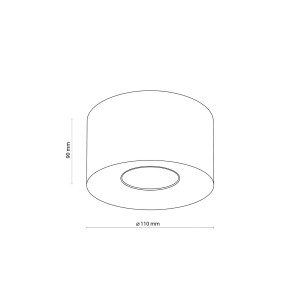 Lampa sufitowa ORION TK Lighting 1xGU10 Metal Biały.