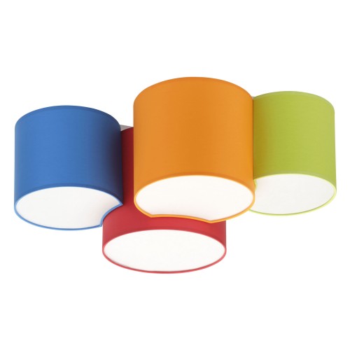 Lampa sufitowa Plafon MONA 3276 TK Lighting 4x15W E27 Wielokolorowy Metal