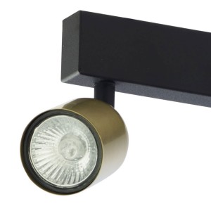 Lampa sufitowa Spot TOP TK Lighting 4x10W GU10 Złoty Metal - detal lampy.