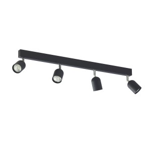 Lampa sufitowa Spot TOP 1009 TK Lighting 4x10W GU10 Czarny Metal
